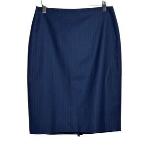 HUGO BOSS VIKENA Navy Pinstripe Pencil Skirt Womens Size 4 Business Professional